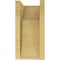 Ekena Millwork 6"W x 6"D x 12"H Wide Carmel Rough Cedar Woodgrain TimberThane Corbel, Primed Tan CORUR06X06X12CARRCPR - alternate 2